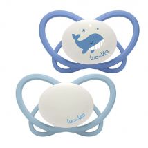 Luc Et Lea Succhietti fisiologici in silicone senza anelli Notte da 0 a 6 mesi x2 - Easypara