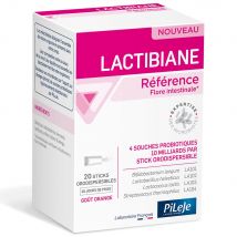 Pileje Lactibiane Flora intestinale di riferimento Gusto arancione 20 Bastoncini orodispersibili - Easypara