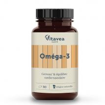 Vitavea Santé Nutri'sentiels Omega 3 Equilibrio cerebrale e cardiovascolare 30 capsule - Fatto in Francia - Easypara