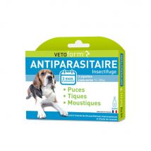 Vetoform Cane Antiparasitaire Pipettes Medio 15-30 kg 3x3ml - Fatto in Francia - Easypara