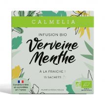 Calmelia Infusion Bio Douceur Hivernale Verveine Menthe x15 sachets - Fatto in Francia - Easypara