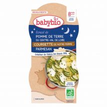 Babybio Ciotola per la pappa della Notte 8 mesi biologica 2x200g - Easypara