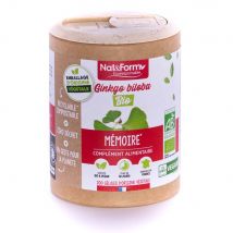 Nat&Form GINKGO BILOBA BIO 200 capsule - Fatto in Francia - Easypara