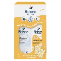 Biolane Esperto La mia prima nuotata Crema Solare SPF50 + Nebbia rinfrescante - Easypara