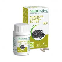 Naturactive Carbone vegetale 28 Capsule 20 gélules - Fatto in Francia - Easypara