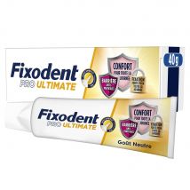 Fixodent Pro Ultimate Crema adesiva per protesi totali e parziali Gusto neutro 40 ml - Easypara