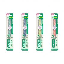 Gum Classic Brosse À Dents Classic Bio-Sourcée Ultra Souple 15/100e Compacte x1 - Easypara