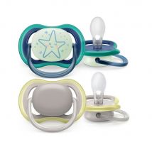 Avent Ultra Air Succhietti simmetrici Notte 6-18 mesi X2 - Easypara