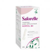 Saforelle Tampone normale con applicatori Cotone biologico x16 - Easypara