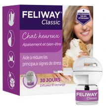 Feliway Classic Diffusore elettrico di feromoni Classic + Ricarica da 48ml inclusa - Fatto in Francia - Easypara