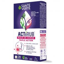 Sante Verte ActiRub Tripla azione per il mal di gola 20 Pastiglie - Easypara