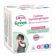 Love&Green Mutandine ipoallergeniche Taglia 5 Junior da 12 a 18 kg x29 - Easypara