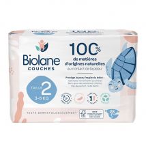 Biolane Naturali X28 Pannolini ecologici taglia 2 Pas de fuite x28 - Fatto in Francia - Easypara
