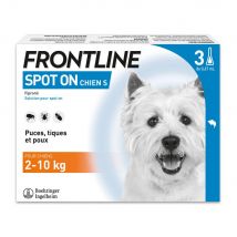 Frontline Spot-on cane S da 2 a 10 kg 3 pipette da 0,67 ml - Easypara