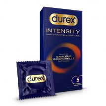 Durex Intensity Preservativi senza lattice Calore corporeo condiviso x5 - Easypara