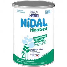 Nestlé Nidal Gest 2 Latte in polvere Formula addensata 6-12 mesi 800 g - Fatto in Francia - Easypara