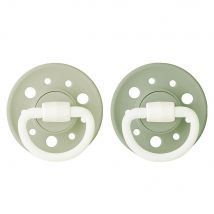 Dodie Gaia Sucettes Rondes Anatomiques Nuit da 0 a 6 mesi x2 - Fatto in Francia - Easypara