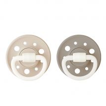 Dodie Gaia Sucettes Rondes Anatomiques Nuit da 6 a 36 mesi x2 - Fatto in Francia - Easypara