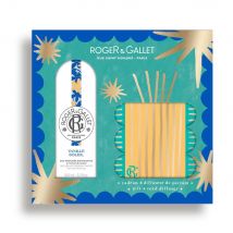 Roger & Gallet Vanille Soleil Coffret Eau Parfumée Bienfaisante 100ml + Diffuseur De Parfum - Fatto in Francia - Easypara