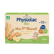 Physiolac Il mio 1° Biscotto biologico naturale al gusto di banana Da 10 mesi 120g - Fatto in Francia - Easypara