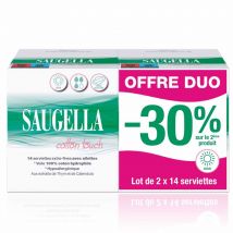 Saugella CottonTouch 14 Assorbenti giorno con ali 2x14 - Easypara