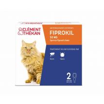 Clement-Thekan Fiprokil Repellente per pulci e zecche per Gatto 2 Pipette - Easypara
