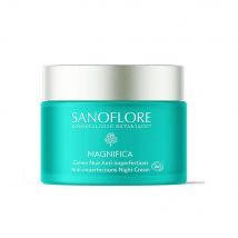 Sanoflore Magnifica Crema notte agli oli essenziali biologici Pelle grassa con tendenza all'acne 50ml - Fatto in Francia - Easypara