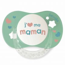 Luc Et Lea Sucette Symetrique Silicone 18 Mois Et Plus J'aime Ma Maman Mon Papa 18 mois et plus - Easypara