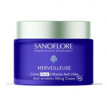 Sanoflore Merveilleuse Crème Nuit Liftante Anti-Rides Bio 50ml - Easypara
