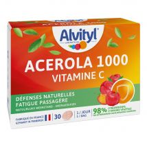 Alvityl Acerola 1000 Vitamine C Immunité 30 compresse N.A - Fatto in Francia - Easypara