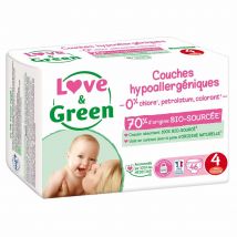 Love&Green Pannolini ipoallergenici Taglia 4 da 7 a 14 kg x46 - Easypara