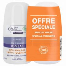 Eau thermale Jonzac Deodorante 24h alta tolleranza per pelli sensibili 2x50 ml - Easypara