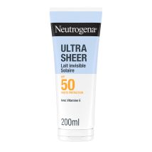 Neutrogena Ultra Sheer Latte solare invisibile SPF50 200 ml - Easypara