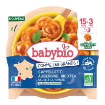 Babybio Il giorno del piatto con i bocconi dei 15 mesi 260g - Fatto in Francia - Easypara