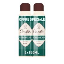 Cavaillès Deodorante uomo 48H Freschezza Spray 2x150ml - Easypara