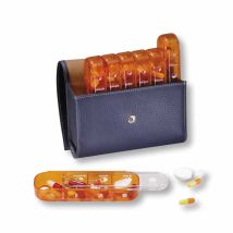 Pilbox Pilulier maxi color sabbia o blu marina - Easypara
