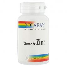 Solaray Zinco citrato 60 geluli - Easypara