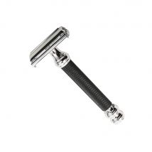 Parker Rasoio di sicurezza apertura a farfalla in metallo twist nero e cromo n°76r - Easypara