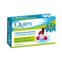 Quies Protezione dell'udito in silicone per bambini per il nuoto 3 paia - Easypara