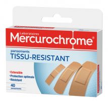 Mercurochrome Medicazioni in tessuto resistente 3 formati x40 - Easypara