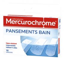 Mercurochrome Medicazioni per il bagno 3 misure 16 medicazioni - Easypara