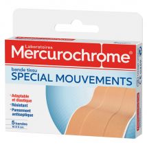 Mercurochrome Movimenti speciali Striscia di tessuto 10x6 cm 5 Bendaggi - Easypara