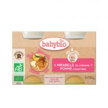Babybio Frutta Petits Pots Bio Des 4 Mois 2x130g - Easypara