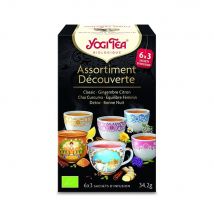 Yogi Tea Assortimento scoperta: Classic + Zenzero e Limone + Chai Curcuma + Equilibrio Femminile + Detox + Buona Notte - Easypara