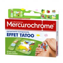 Mercurochrome Medicazioni trasparenti Effetto tatoo 2 misure x12 - Easypara