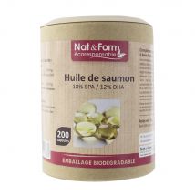 Nat&Form Olio di salmone Eco-responsabile 200 Capsule - Easypara