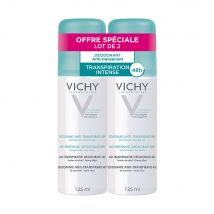 Vichy Deodorante Deodorante antitraspirante 48H Spray 2x125ml - Fatto in Francia - Easypara