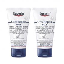 Eucerin UreaRepair Plus Crema Mani 5% Urea Pelle Secca e Danneggiata 2x75ml - Easypara