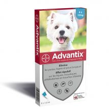 Advantix Cane Di Piccola Taglia Da 4 A Pipette X6 10kg - Easypara