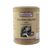 Nat&Form Carbone vegetale 200 geluli Nat&Form - Easypara